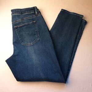 Chico's Denim Jeans Size 12 Boyfriend Ankle High Rise Straight Leg Medium Wash
